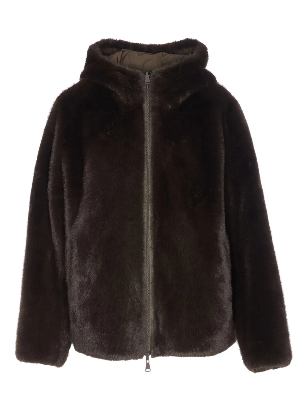 LOU ANDREA reversible hooded jacket | Faux Fur & Shearling Jackets | Image 2