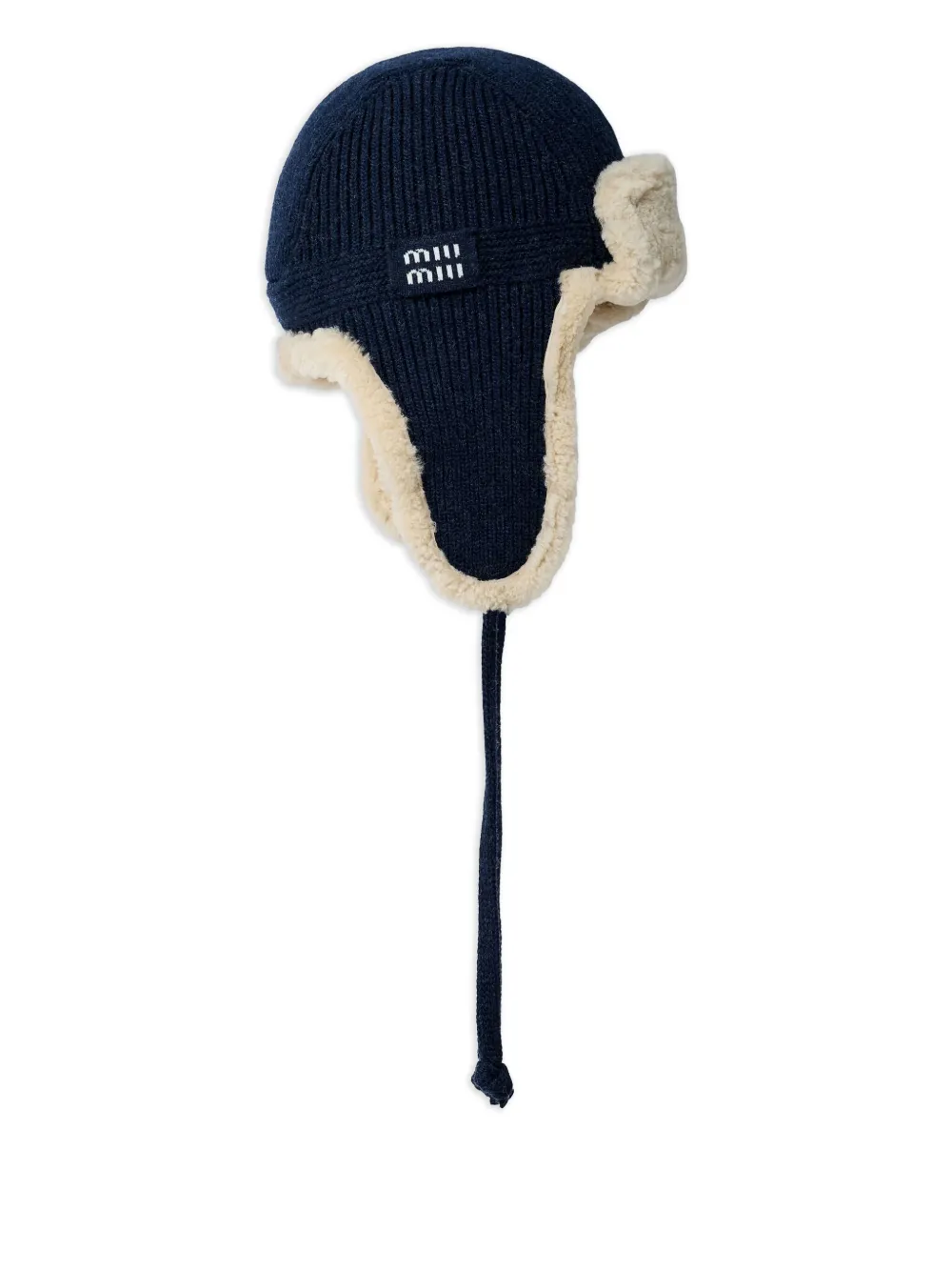 Miu Hoed met logopatroon Blauw