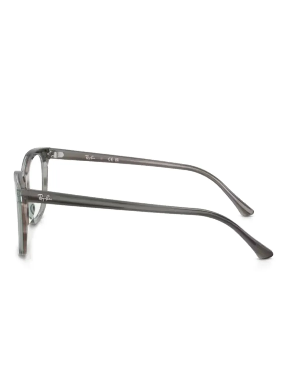 Ray-Ban Bril met rechthoekig montuur Grijs