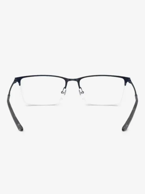 Emporio Armani lentes con media armazón rectangular