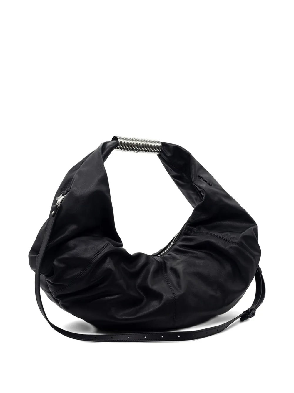 Vic Matie Shopper met gesmokt-detail - Zwart