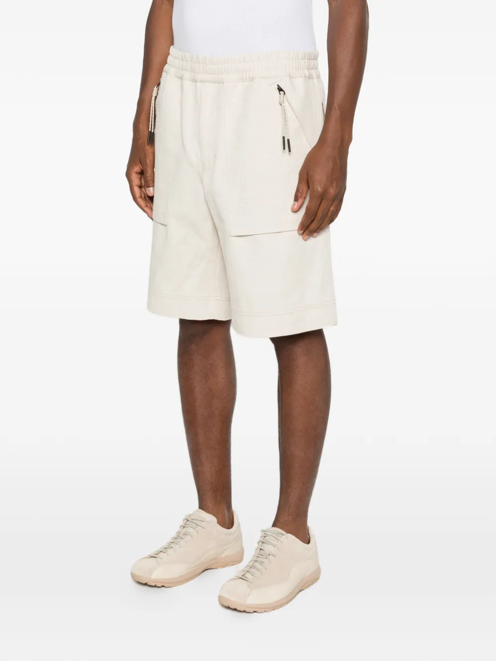 Moncler Grenoble Shorts met ritszak Beige