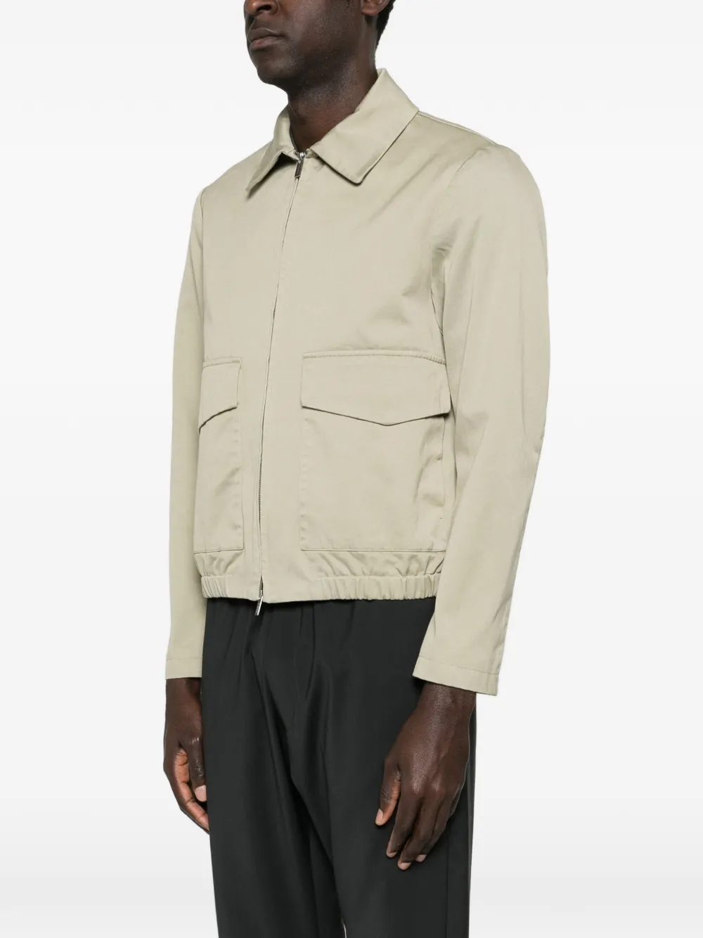  Barena Magan Zip-up Jacket - Green 