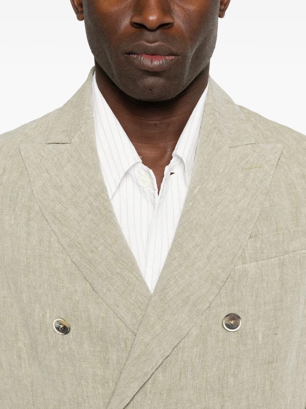 Barena Blazer met dubbele rij knopen Groen