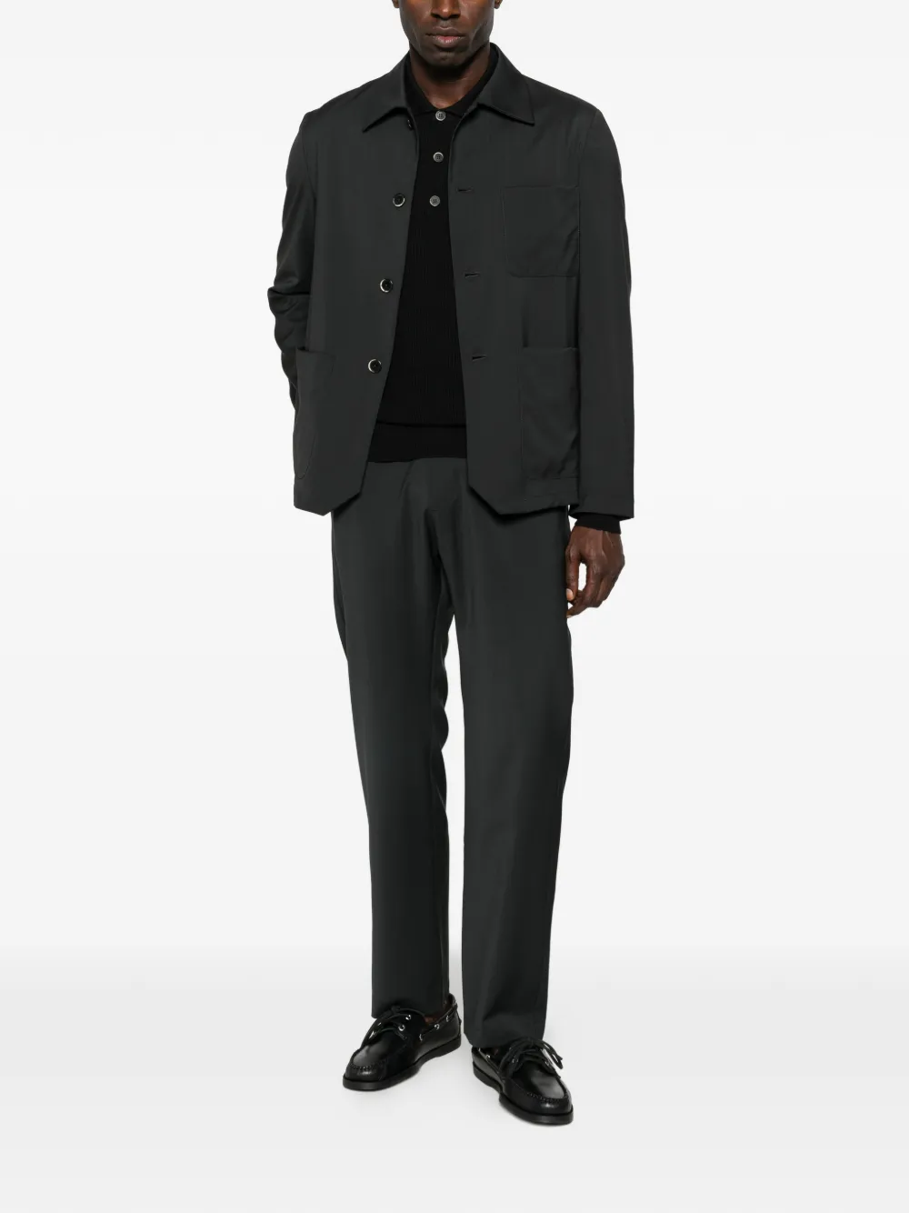 Barena Poloshirt met lange mouwen - Zwart