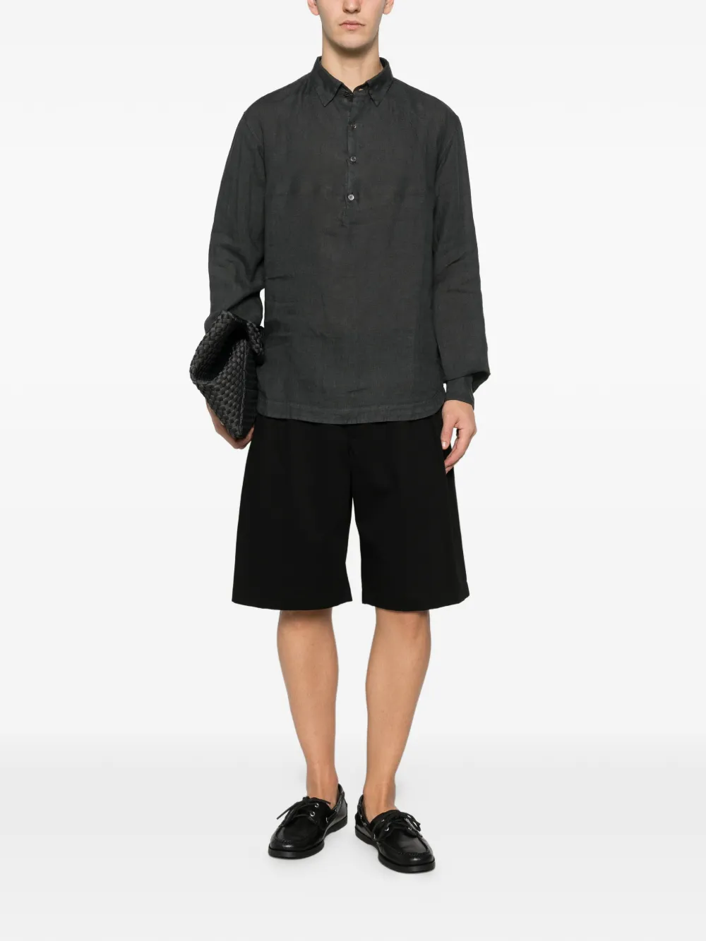 Barena Pavan linen shirt - Grijs