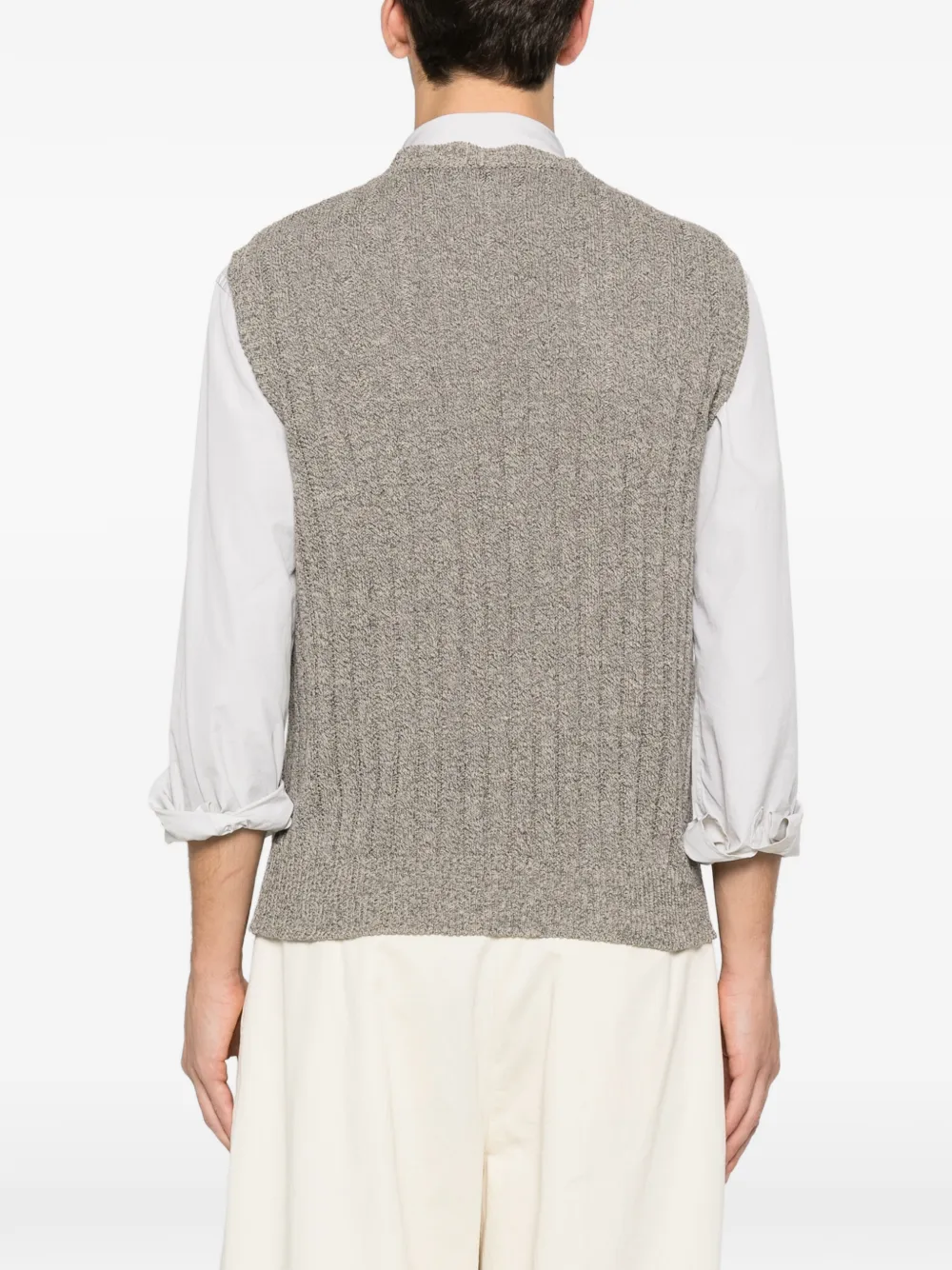Barena Kabelgebreide spencer Beige