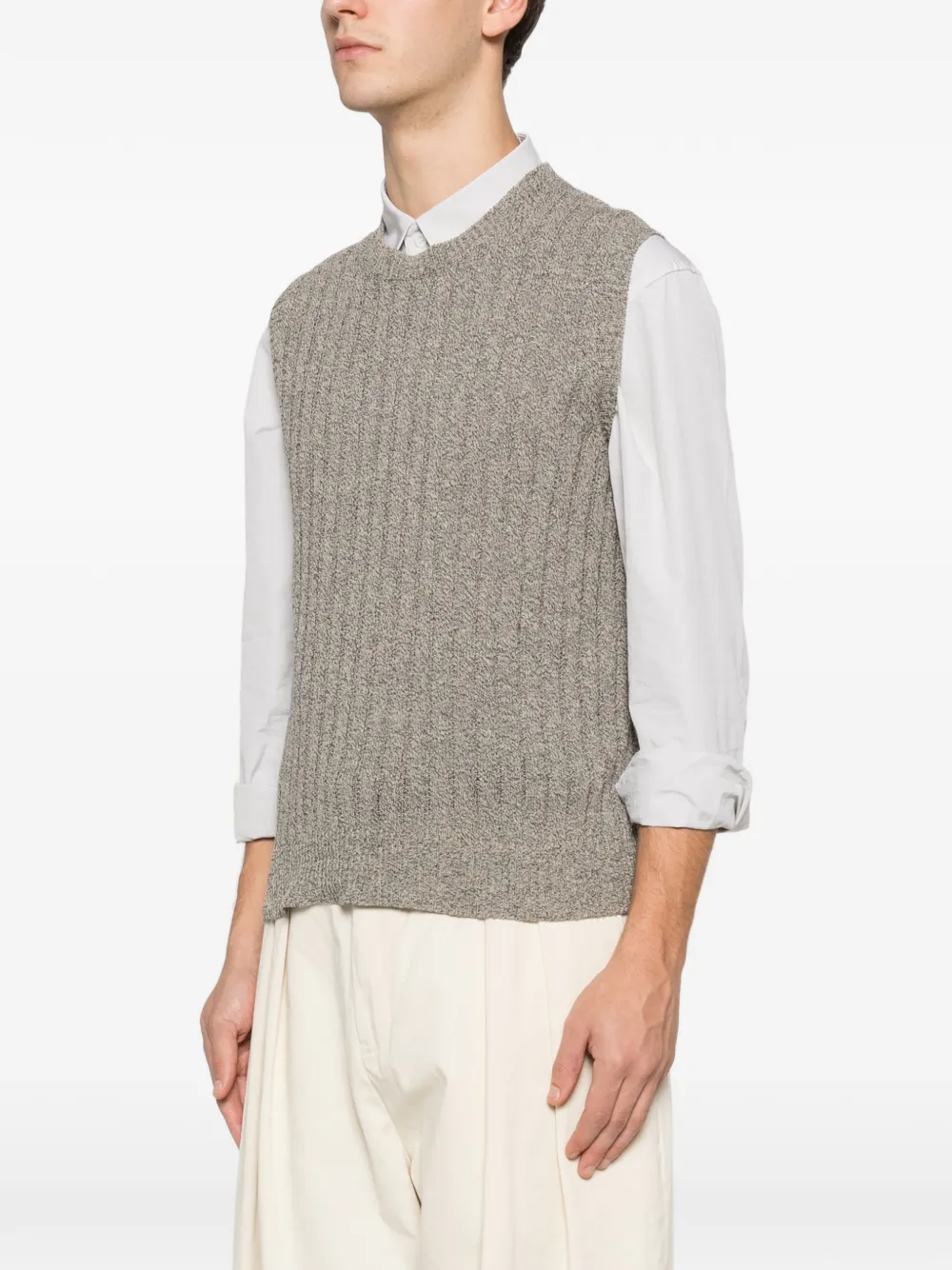  Barena Cable-knit Vest - Neutrals 