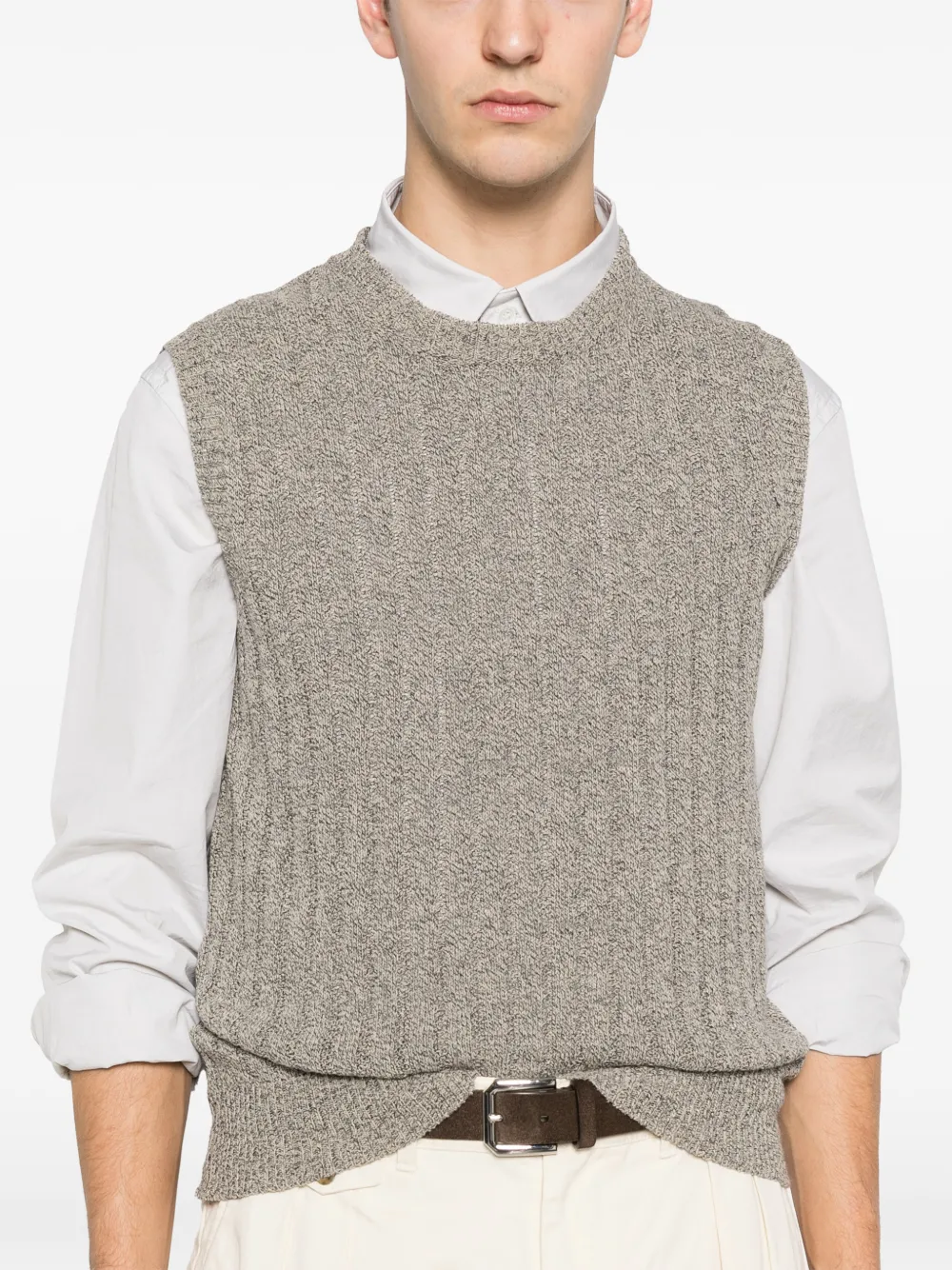 Barena Kabelgebreide spencer Beige