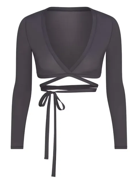 Skims x Nike wrap long-sleeve top