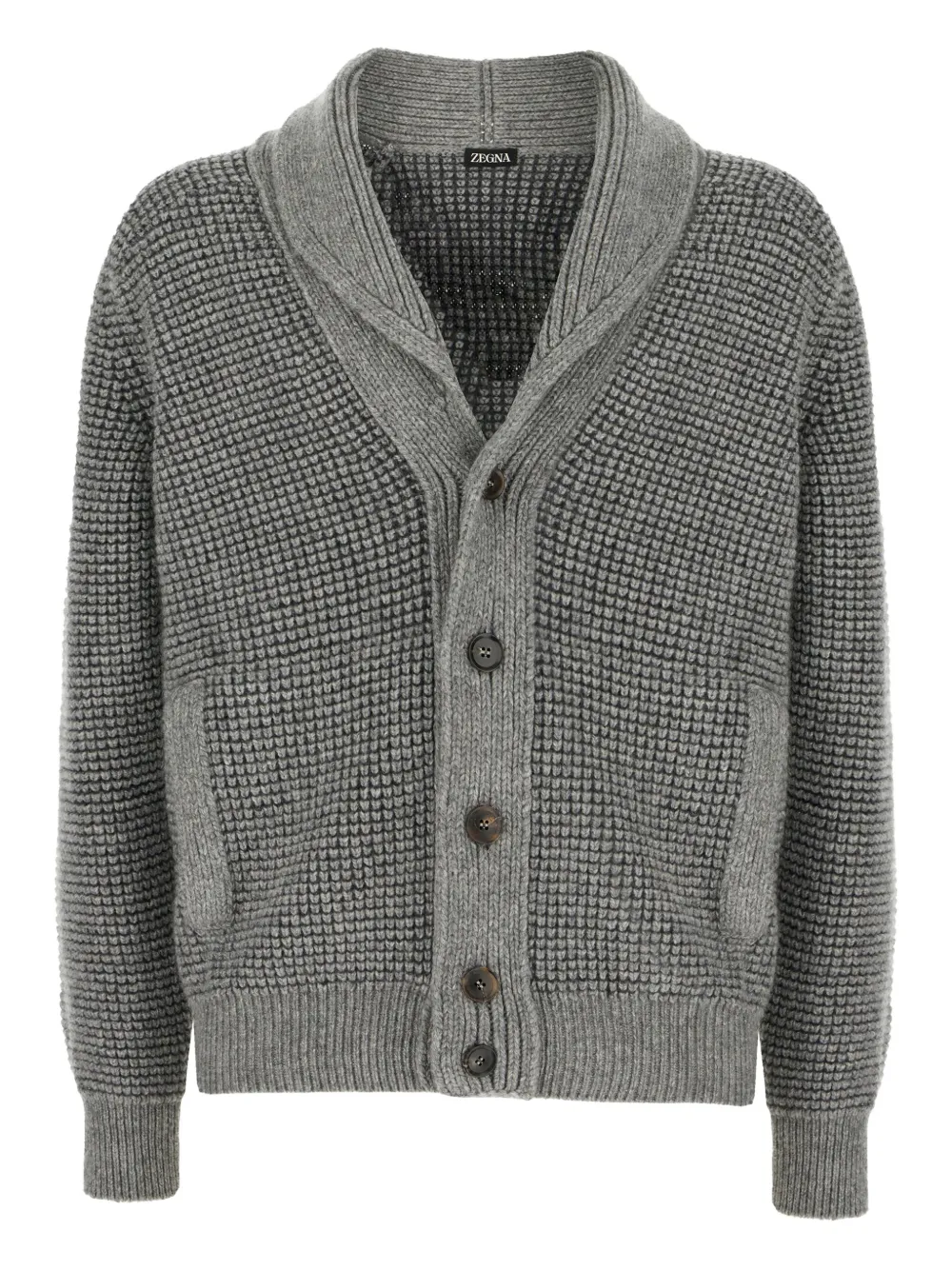 Zegna cardigan boutonné à col châle | gris | Image 1