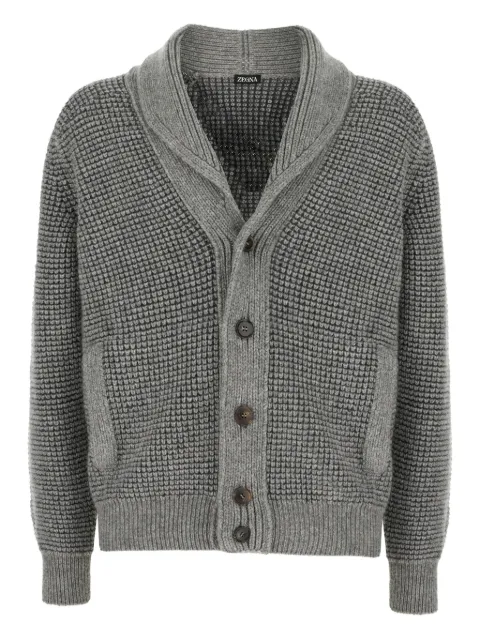 Zegna buttoned shawl-collar cardigan