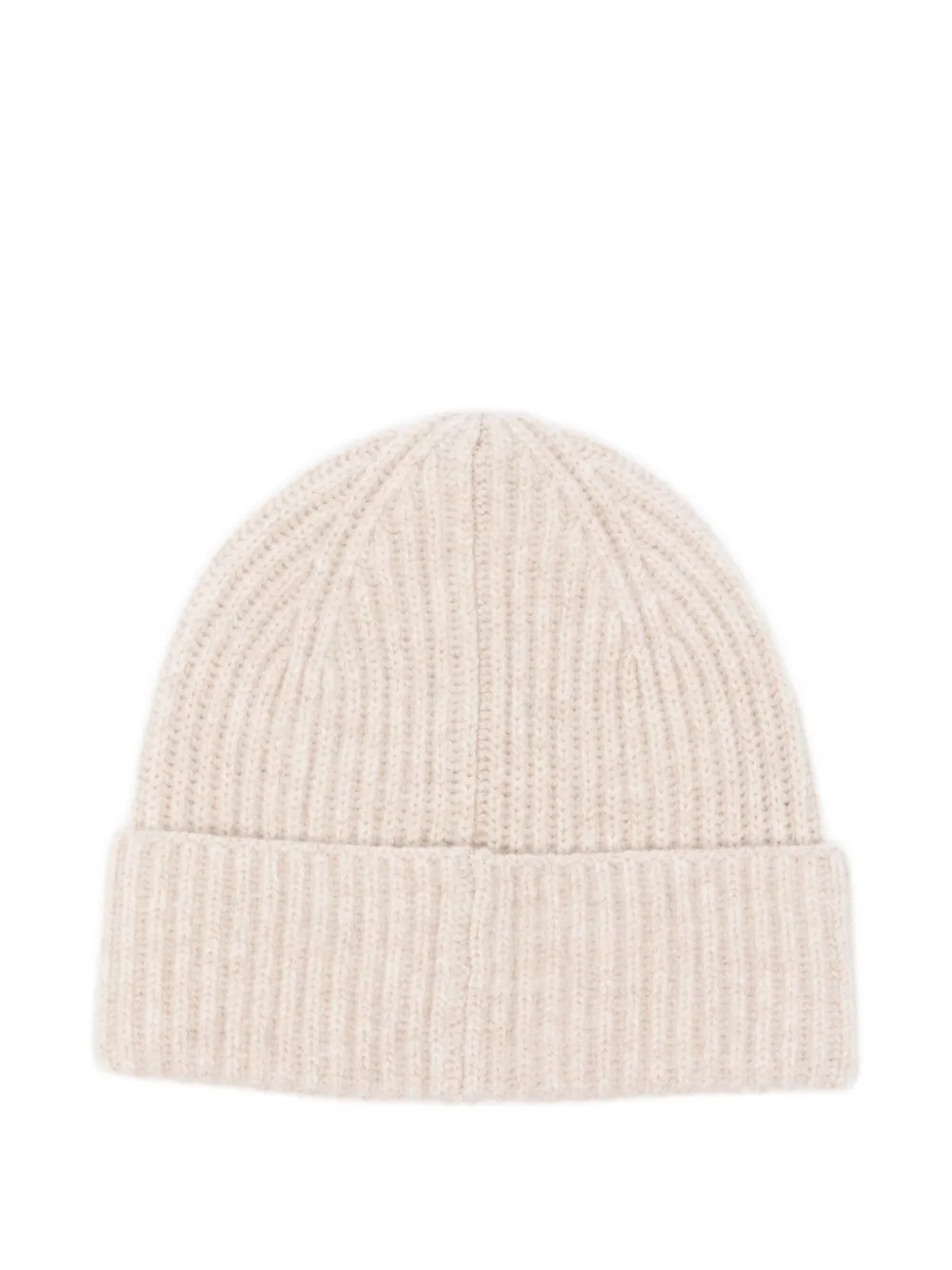 MC2 Saint Barth Moss ribbed-logo beanie hat - Beige