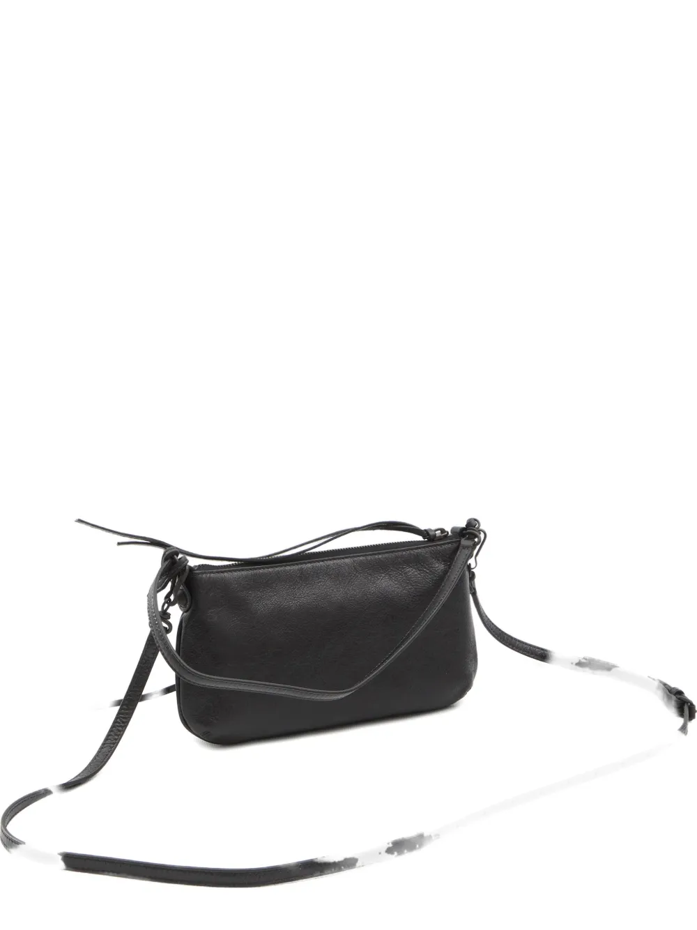 Balenciaga Le City Leather Shoulder Bag In Black