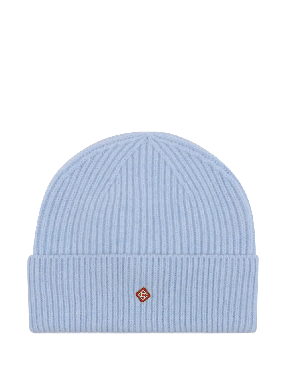 Casablanca Logo Wool Beanie In Blue