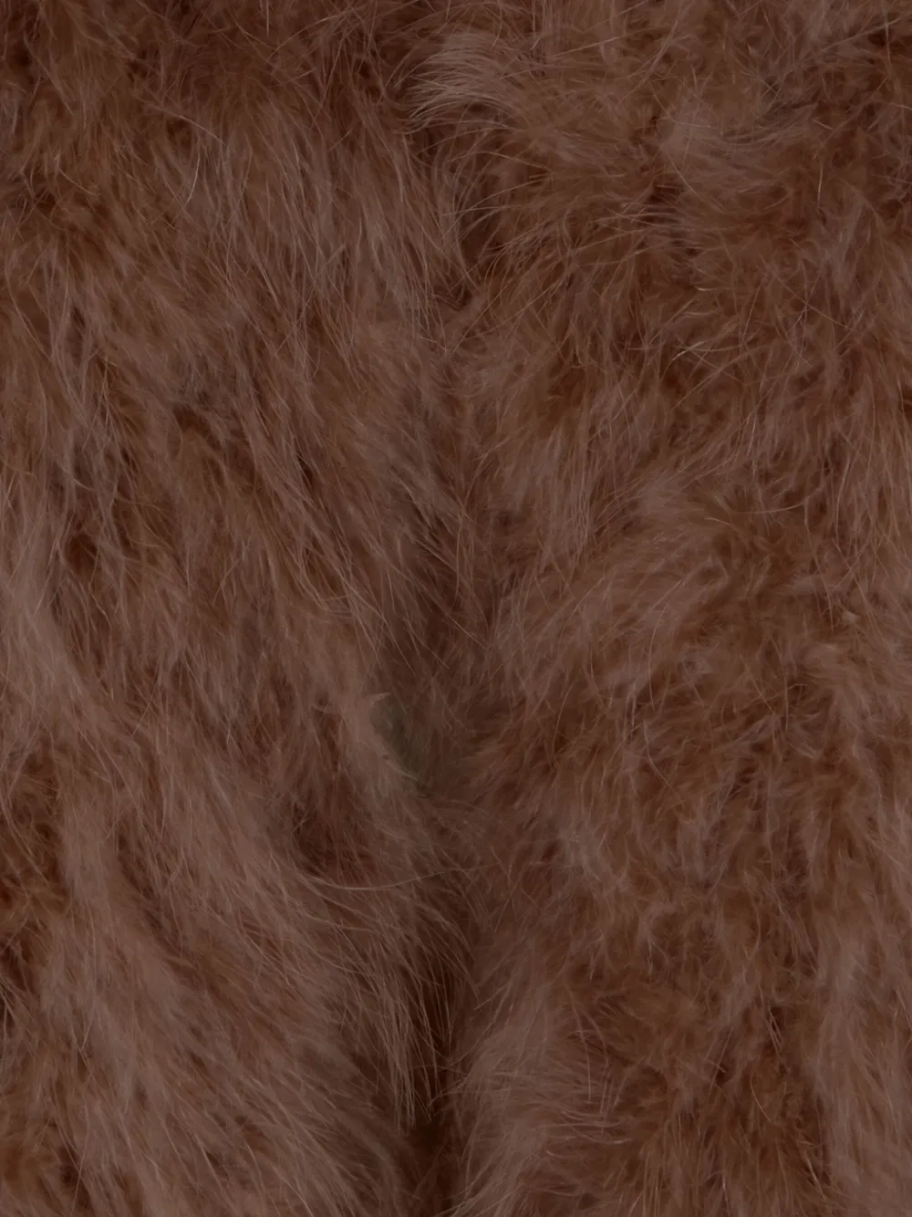 Yves Salomon Plumes zijden jack Bruin