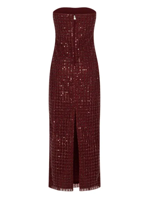 ROTATE BIRGER CHRISTENSEN sequin-embellishment strapless maxi dress