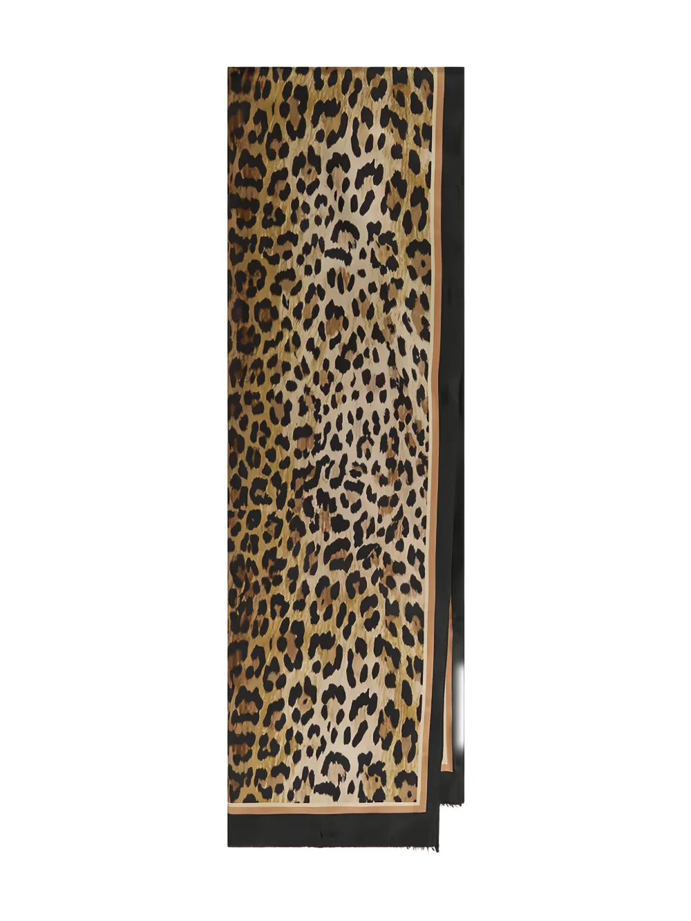 Maliparmi Leopard-print Fringed Scarf In Animal Print