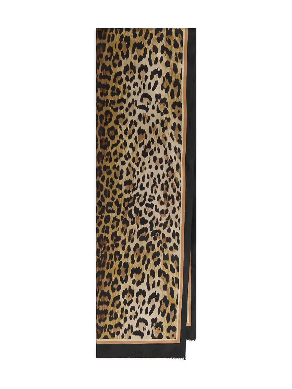 MALIPARMI leopard-print fringed scarf | Brown | Image 1