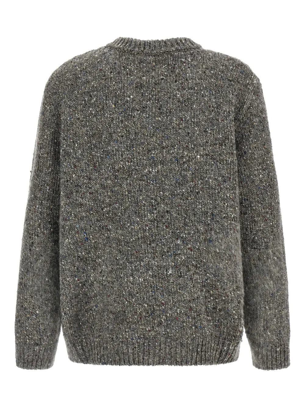Maison Margiela Trui met verlaagde schouders en V-hals - Grijs