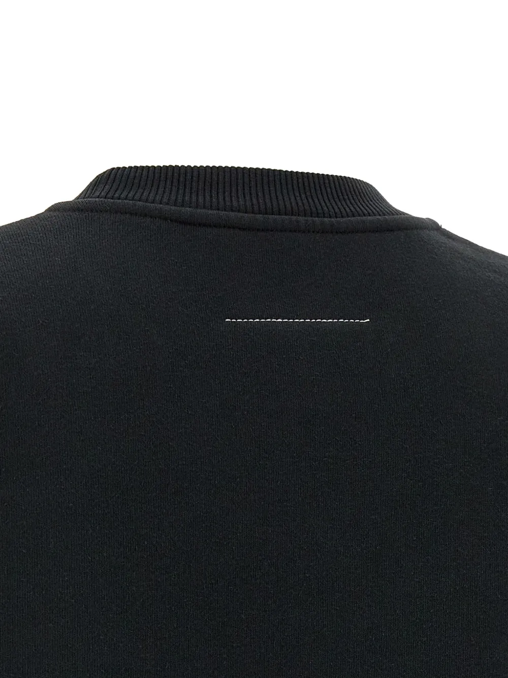 Mm6 Maison Margiela Numeric Signature Sweatshirt Crew Neck Style In Black
