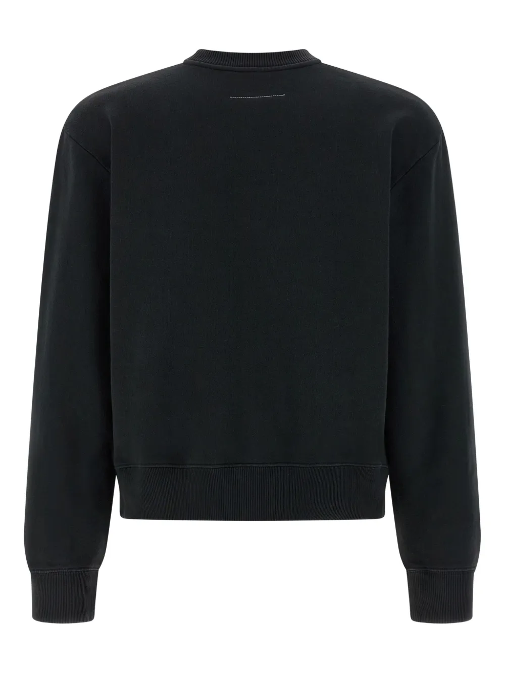 Mm6 Maison Margiela Numeric Signature Sweatshirt Crew Neck Style In Black
