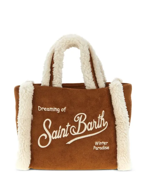 MC2 Saint Barth Vanity shearling-trim mini tote bag