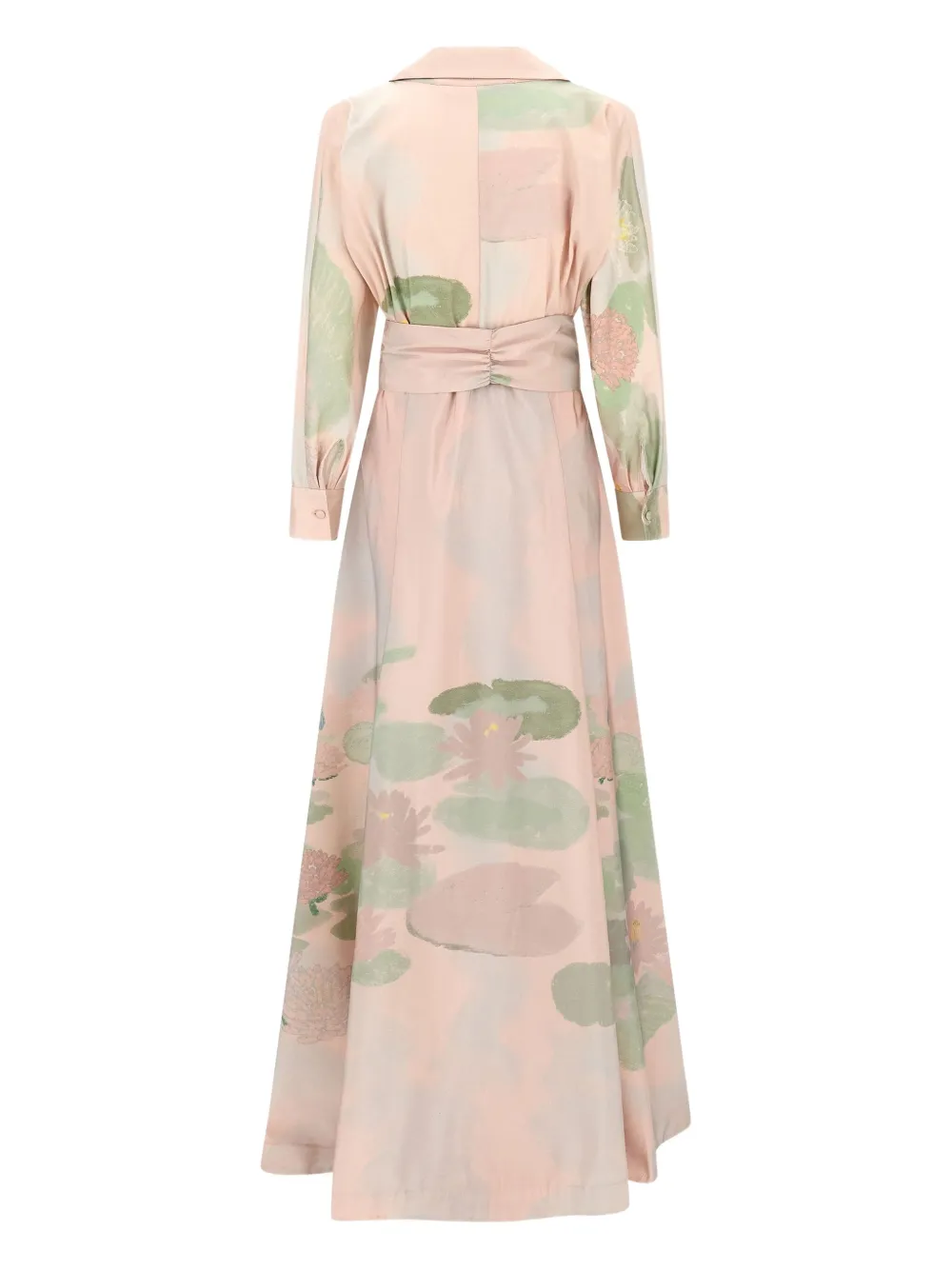 Bernadette Beatrice Floral-pattern Maxi Shirt Dress In Pink
