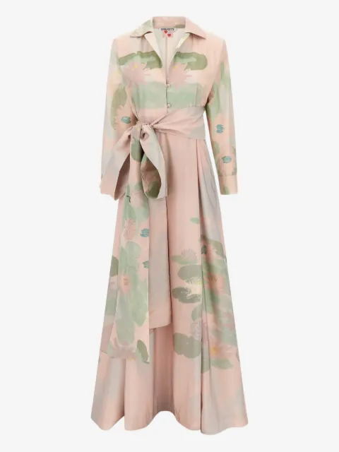 Bernadette Beatrice floral-pattern maxi shirt dress