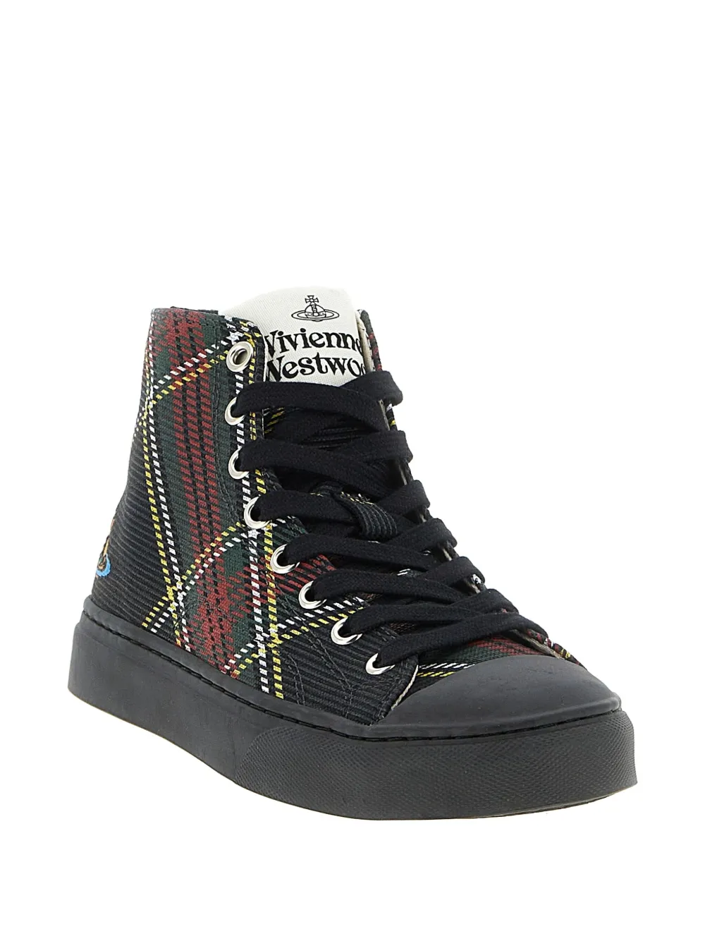 Vivienne Westwood Plimsoll orb-detail high-top sneakers Zwart