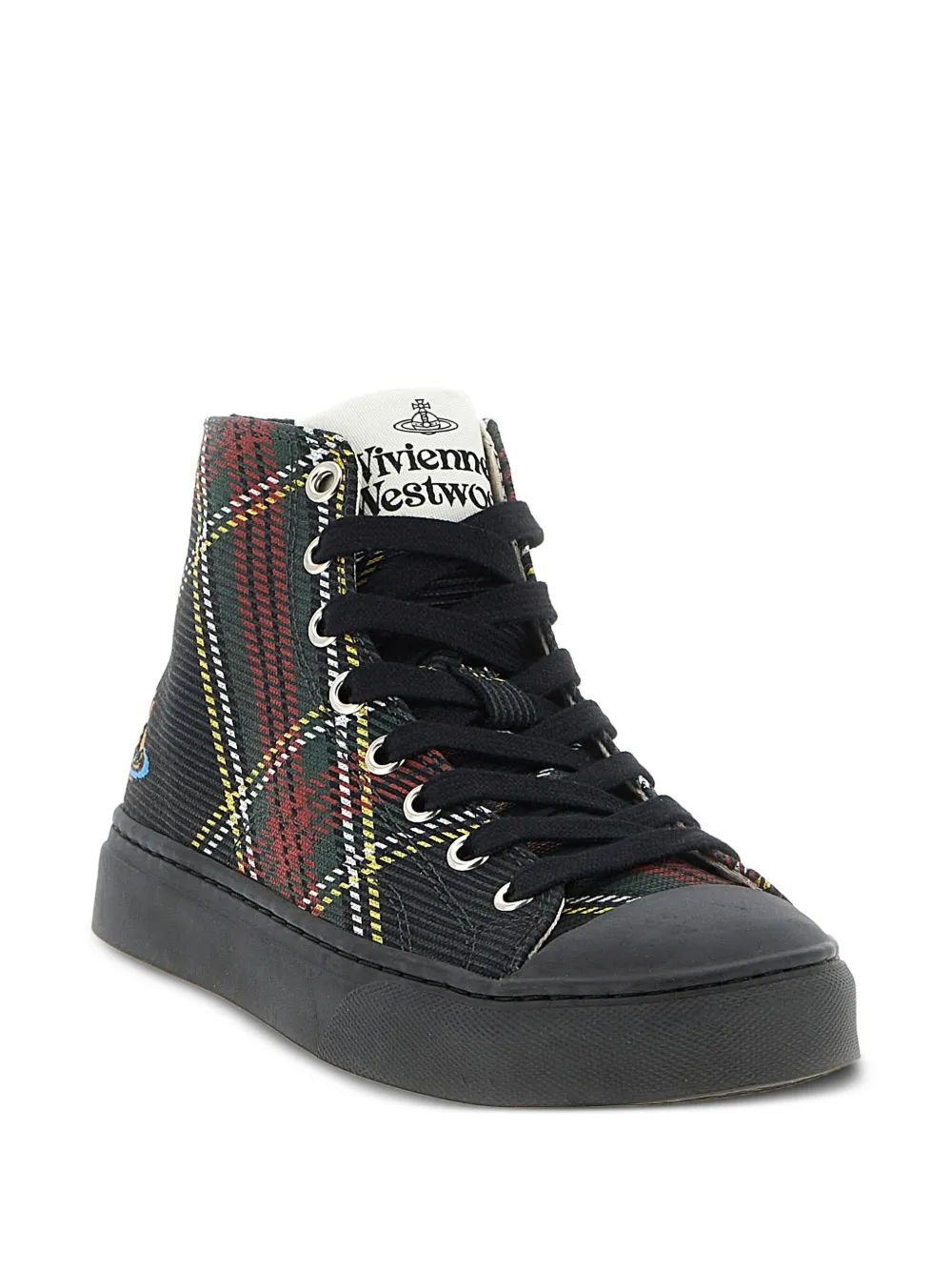 Vivienne Westwood Plimsoll high-top sneakers met orb detail - Zwart
