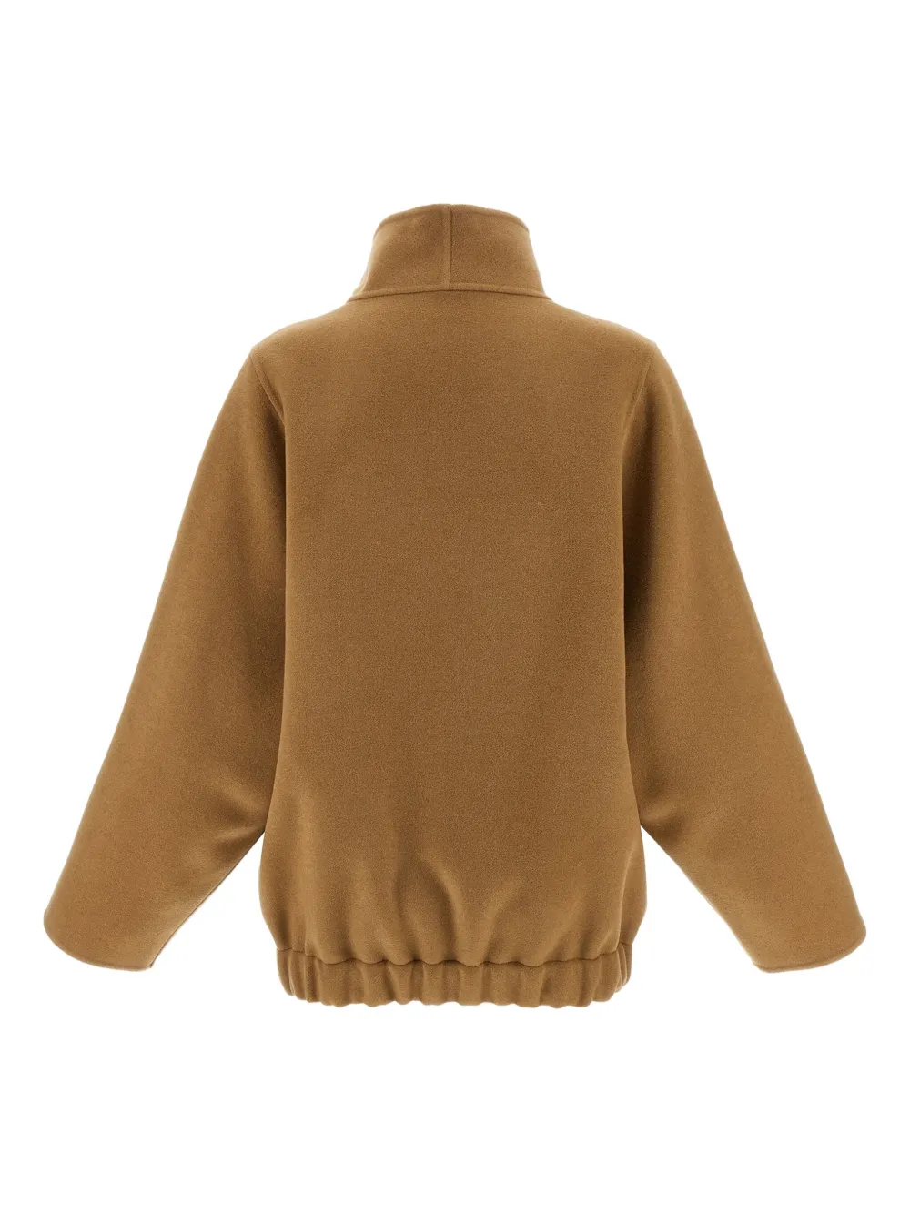 Khaite Garrett High-neck Bomber Jacket In Brown