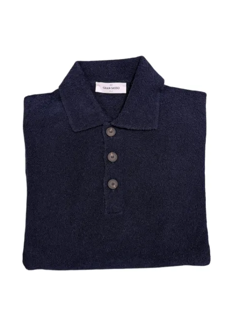 Gran Sasso bouclé-knit polo sweater