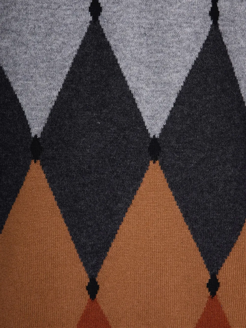 Ballantyne Trui met argyle patroon Zwart