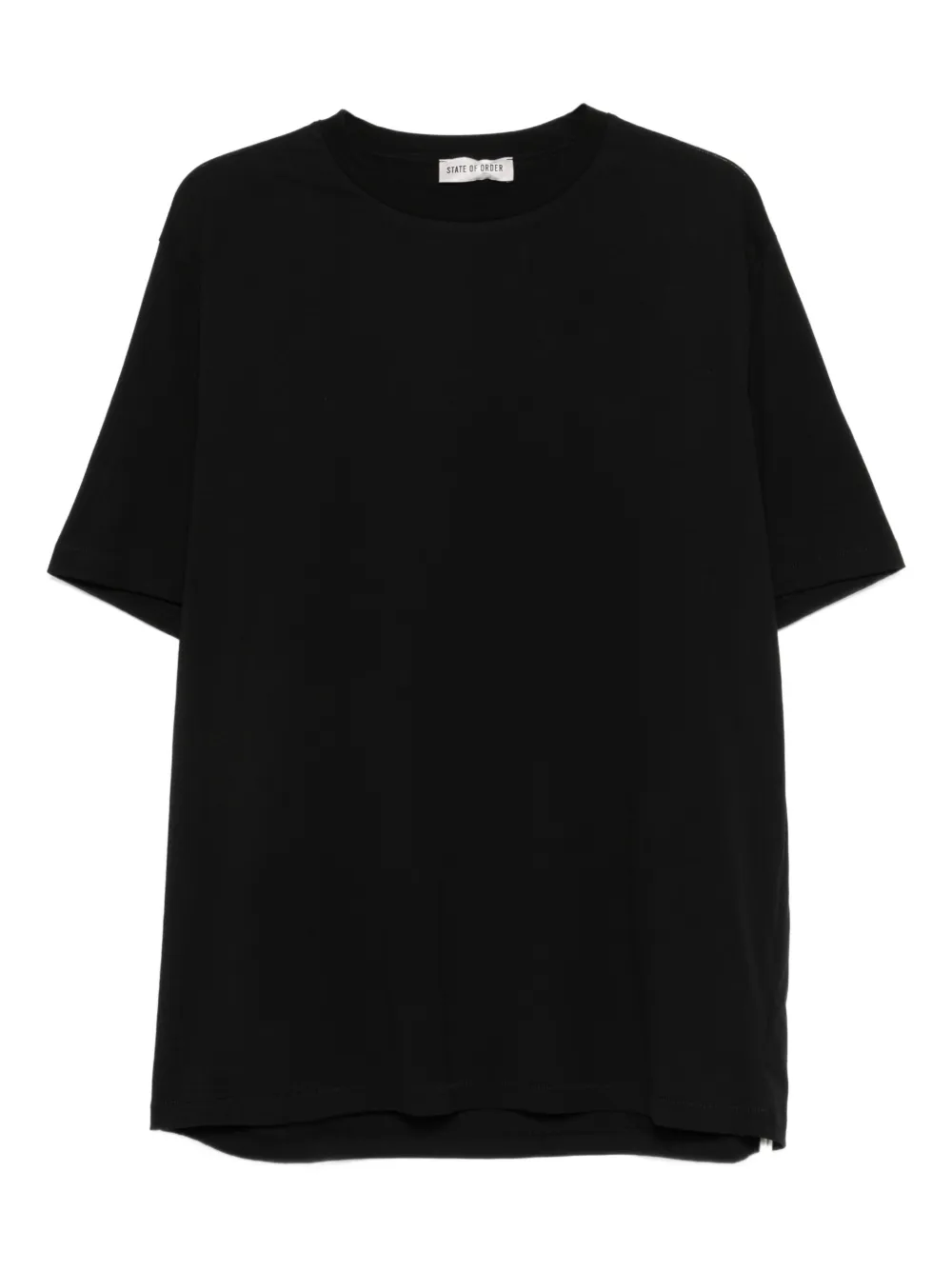 State Of Order State T-shirt In Black