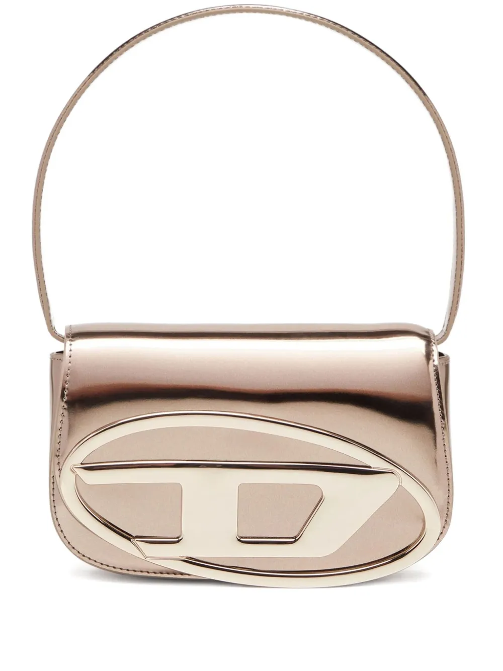 Diesel 1dr Shoulder Bag Woman Bronze In Gold