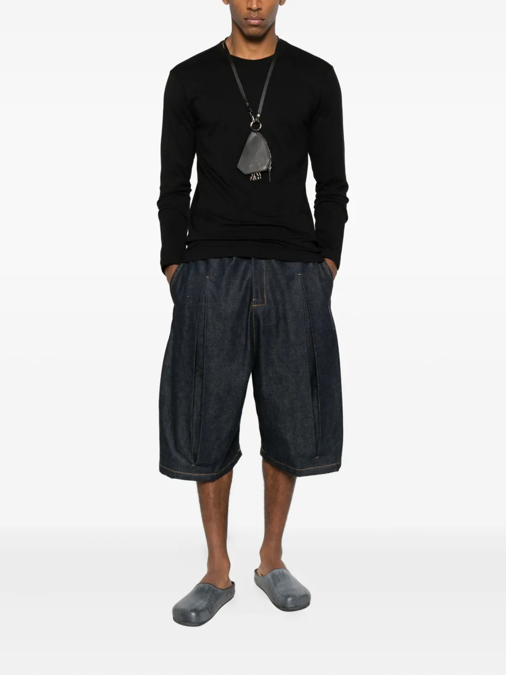 Comme des Garçons Homme long-sleeve T-shirt - Zwart