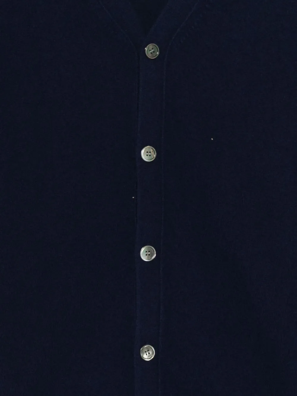 Comme des Garçons Homme Vest met V-hals Blauw