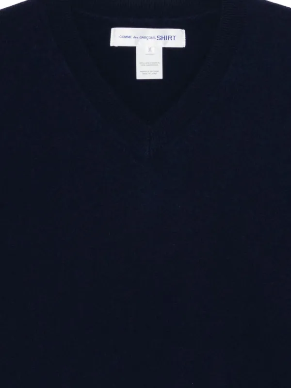 Comme Des Garçons Homme Vネック セーター | ブルー | FARFETCH JP