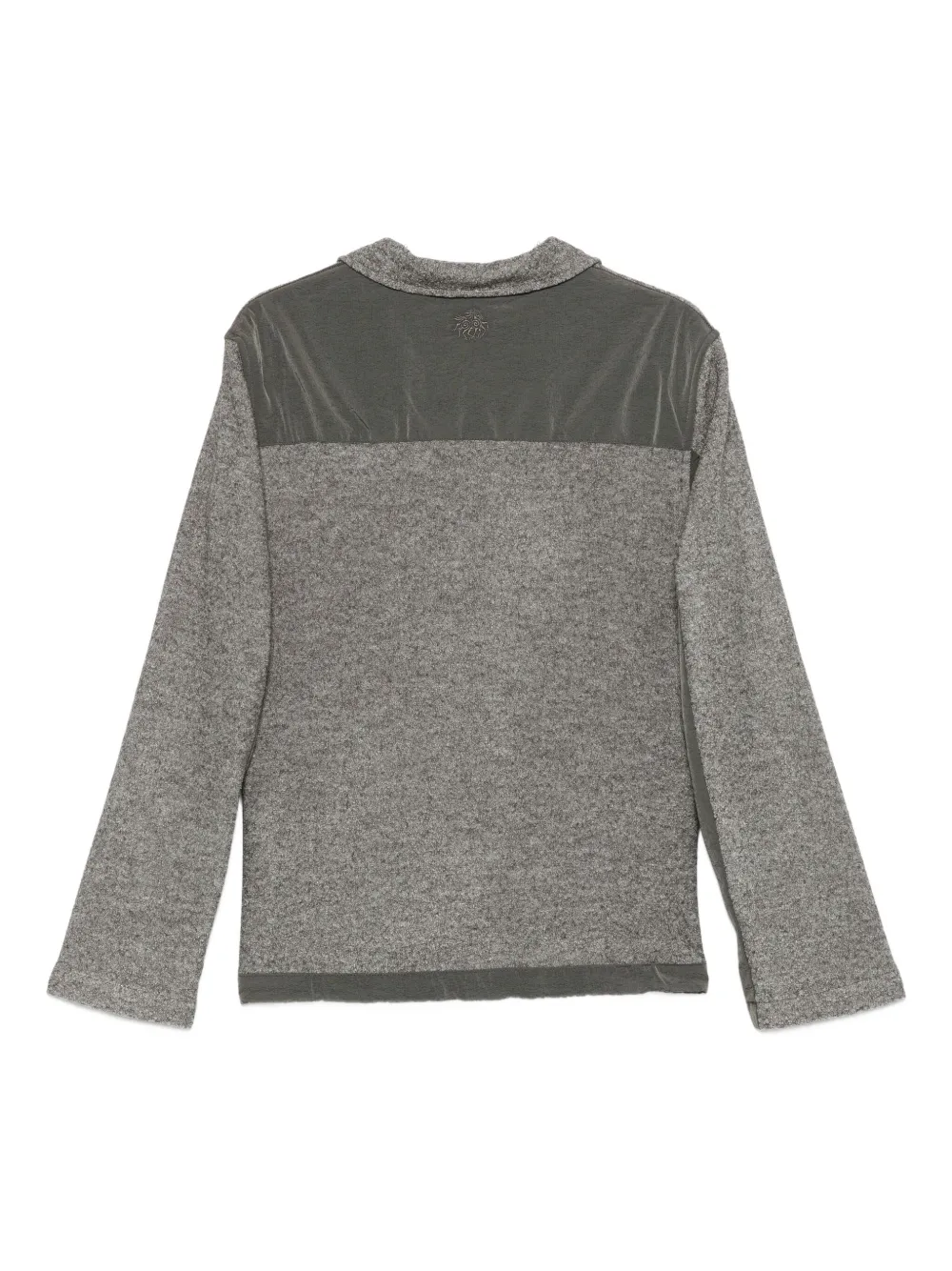 RANRA zip panelled sweater - Bruin