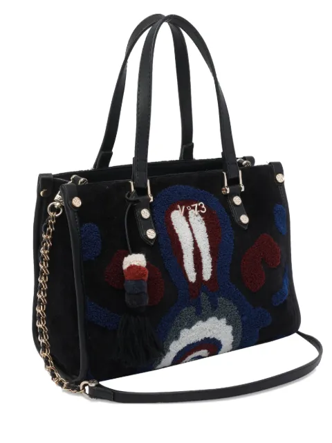 V°73 tote con placa del logo