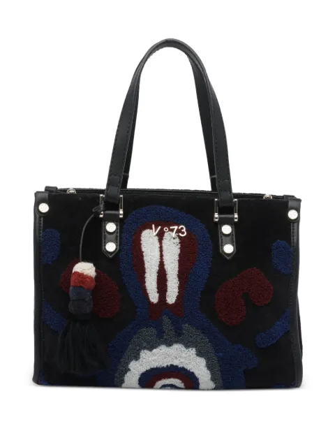 V°73 logo-plaque tote bag