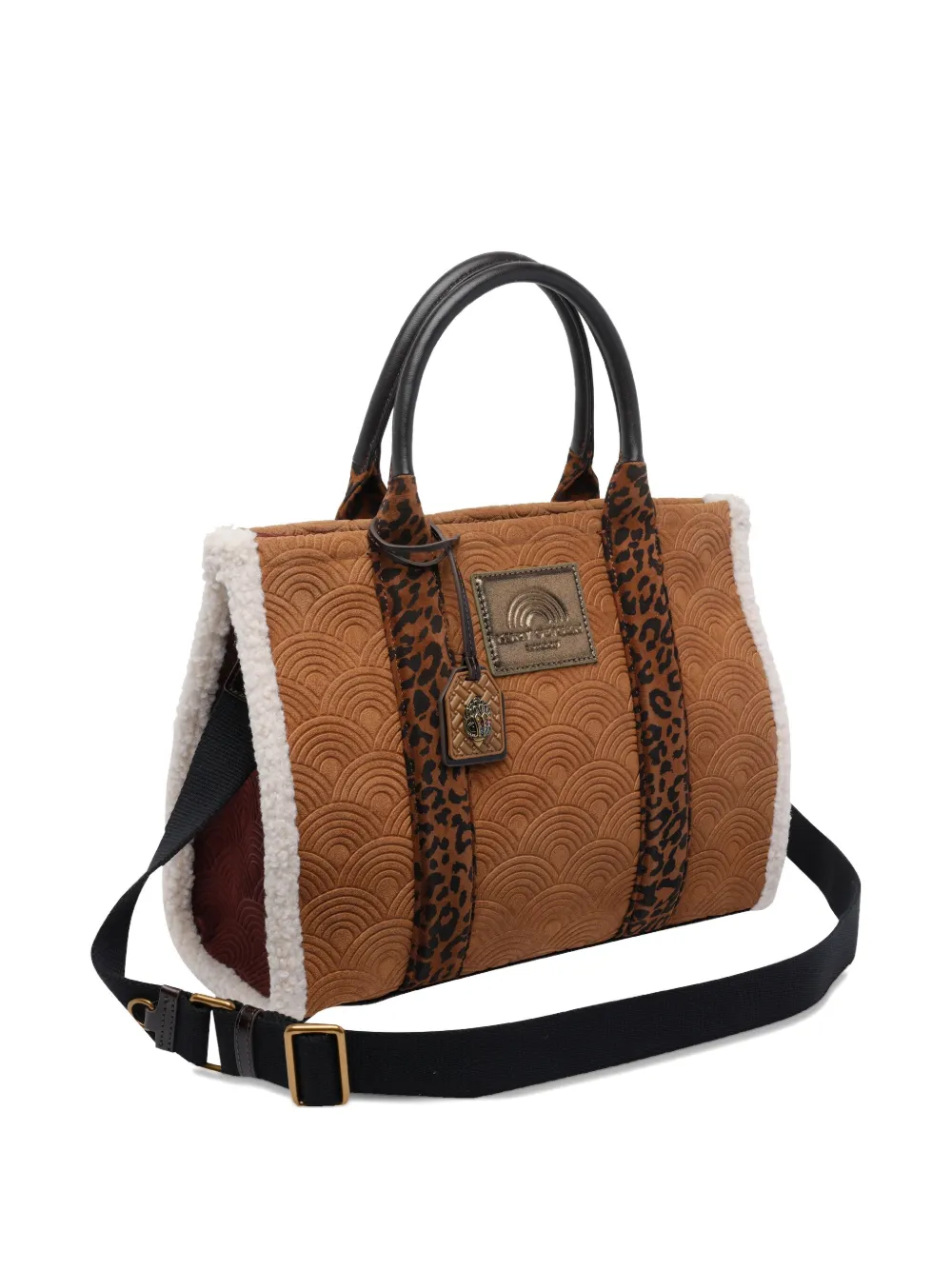 Kurt Geiger Southbank Leopard-print Tote Bag In Brown