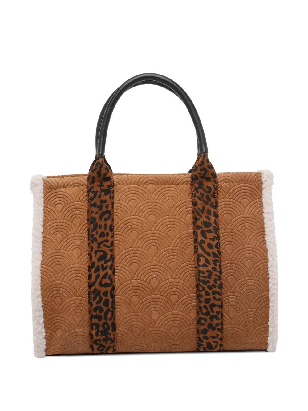 Kurt Geiger Southbank Leopard-print Tote Bag In Brown