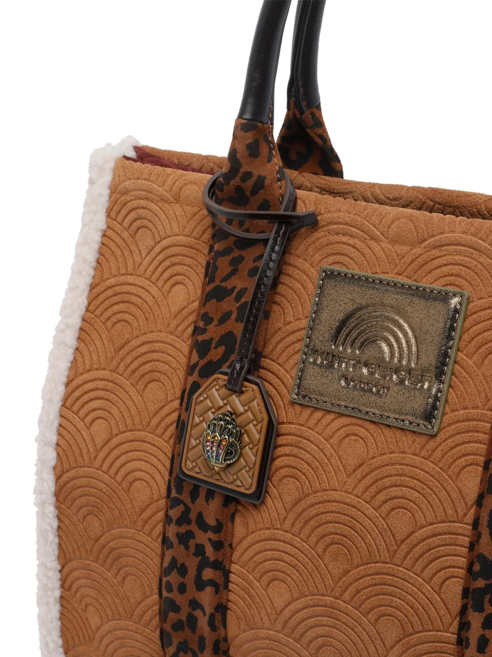 Kurt Geiger Southbank Leopard-print Tote Bag In Brown