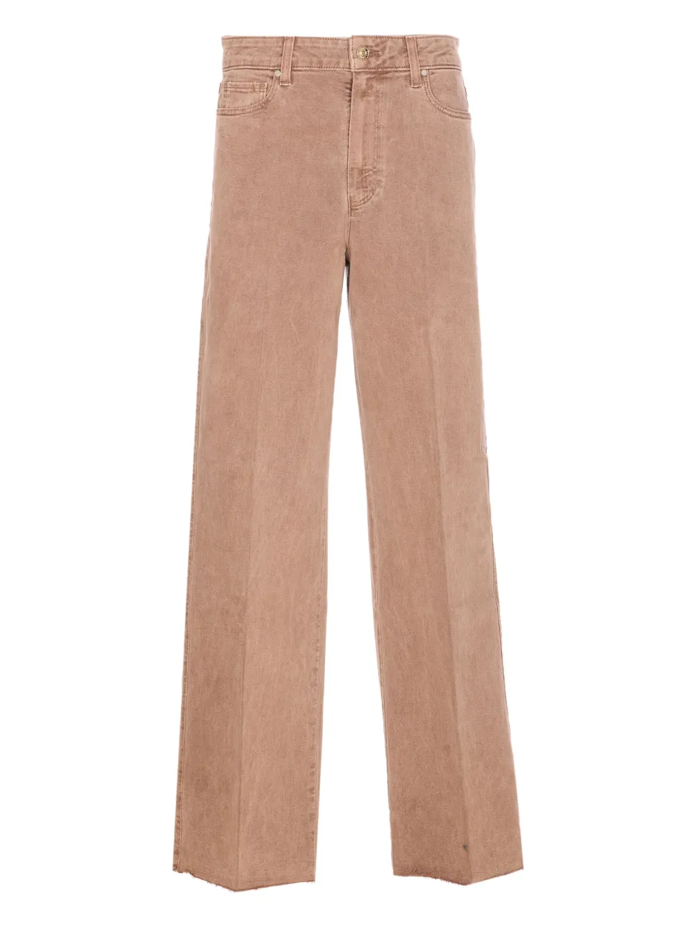 PAIGE Anessa 31 logo-patch jeans - Marrone