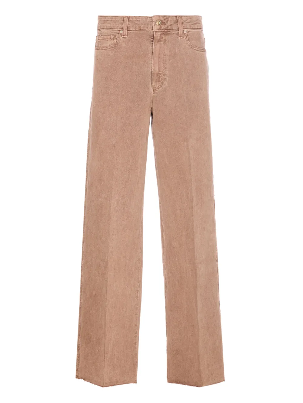 PAIGE Anessa 31 logo-patch jeans - Marrone