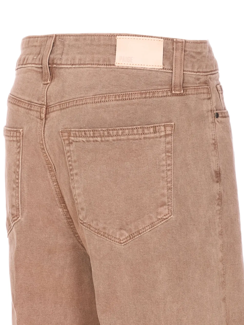 PAIGE Anessa 31 jeans met logopatch Bruin