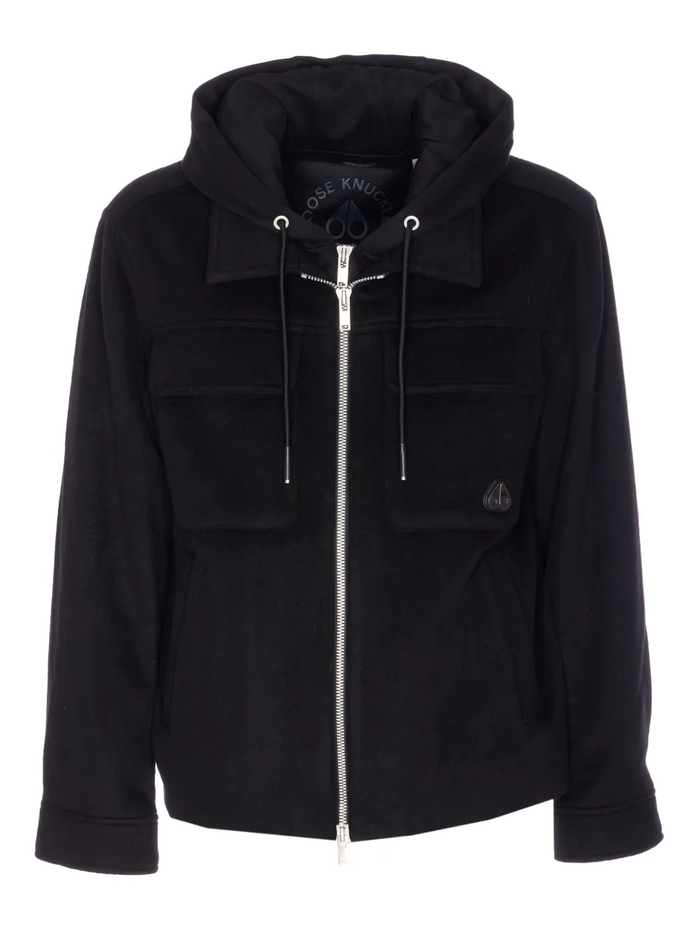 Moose Knuckles Snowdon double-zip hooded jacket | Black | Image 1