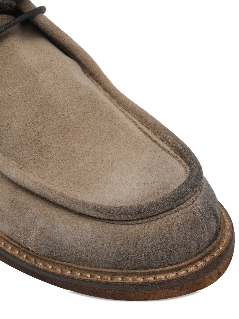 Pawelk's Laced Roun-toe Boots In Gray
